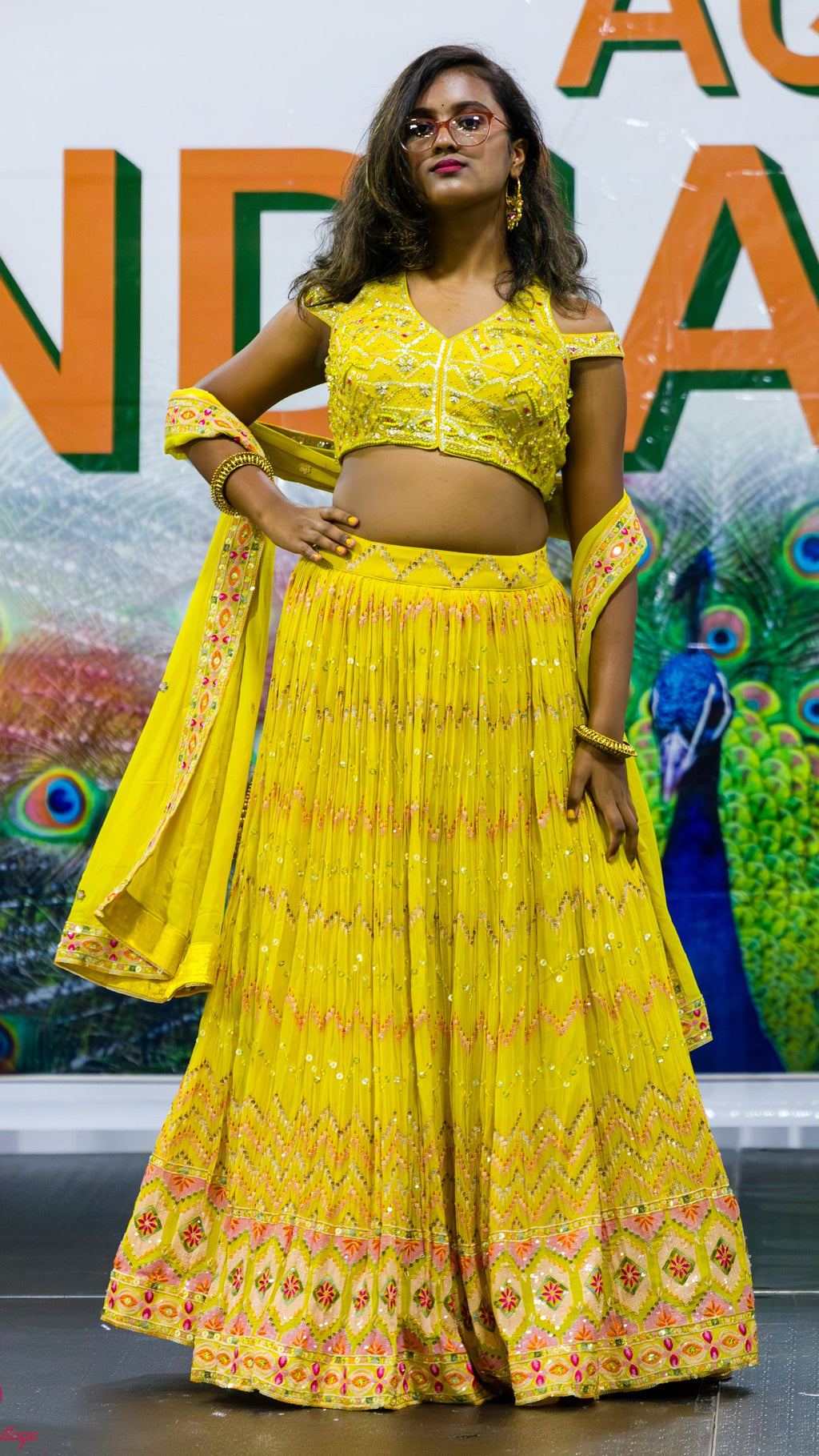 Mustard Yellow Color Lehnga Set
