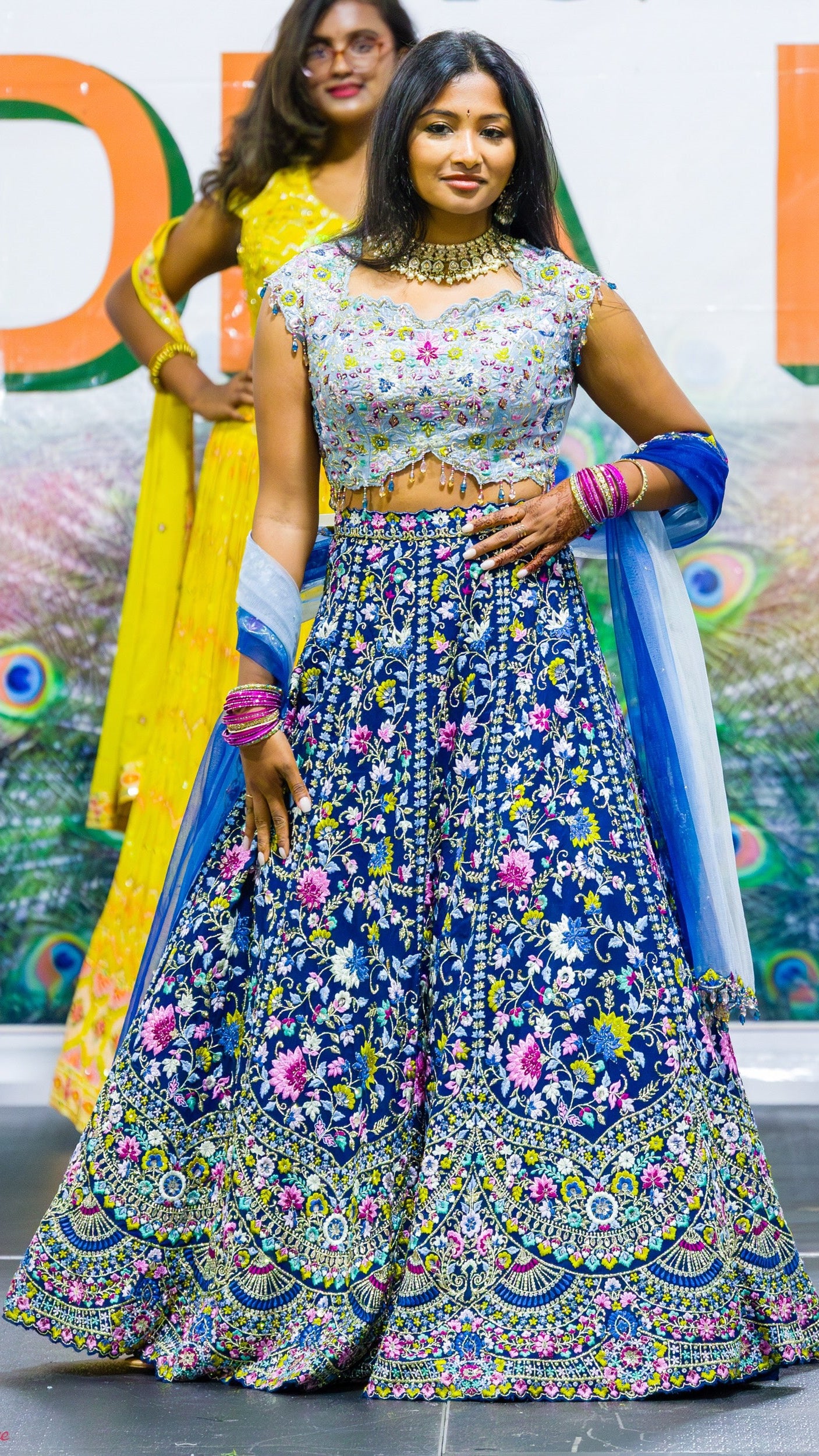 Blue Color Bridal Lehnga Set