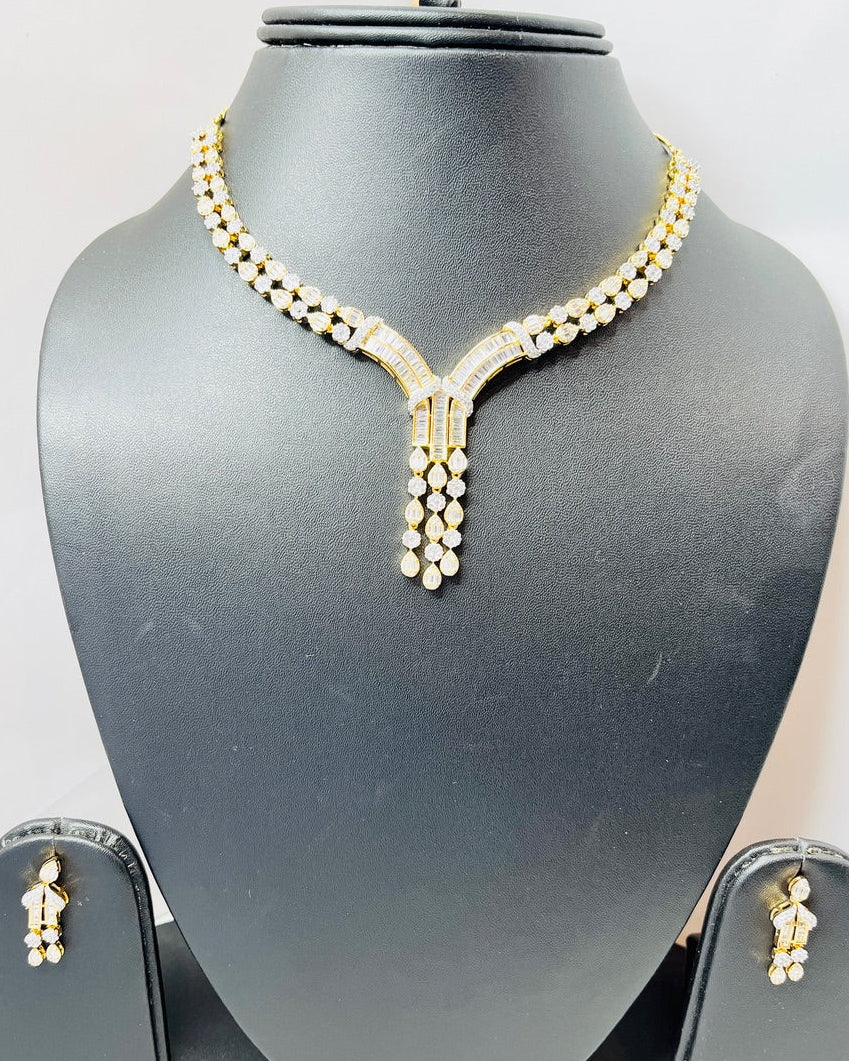 Y-Design American Diamond Necklace Set