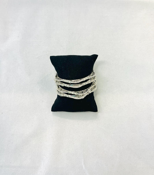 Siver-Colored Bangles