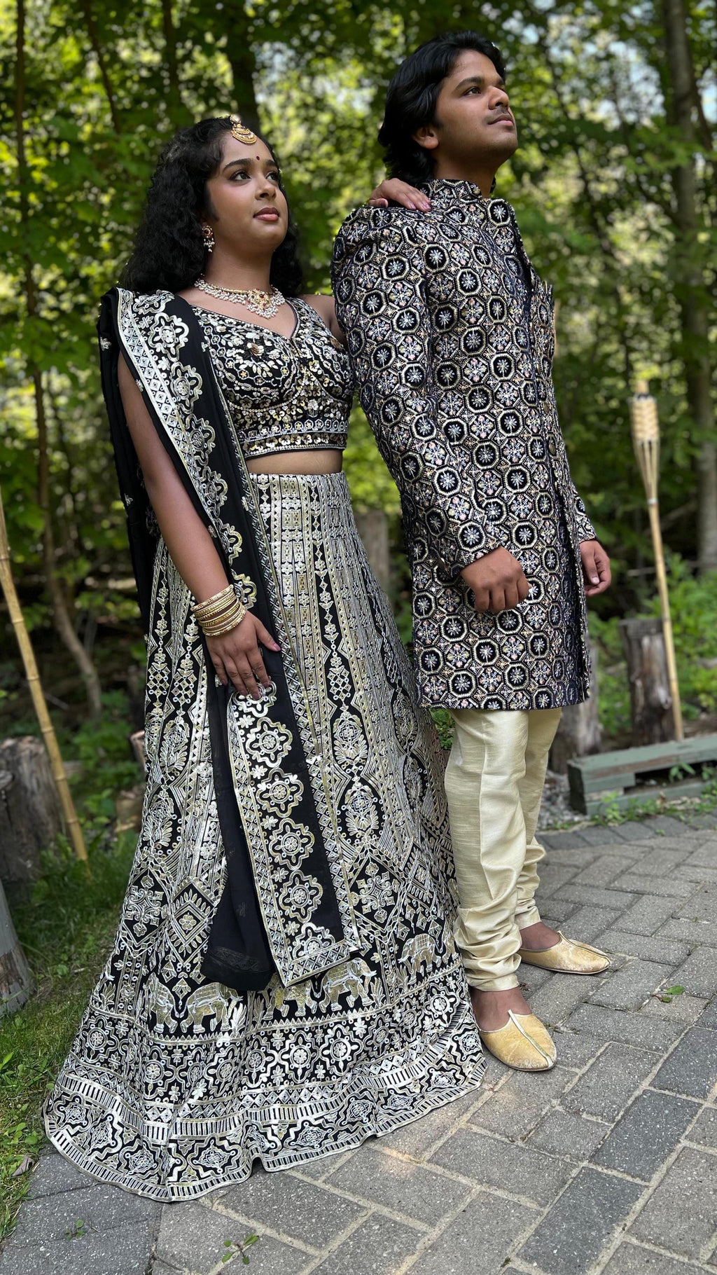 Black & Silver Lehnga
