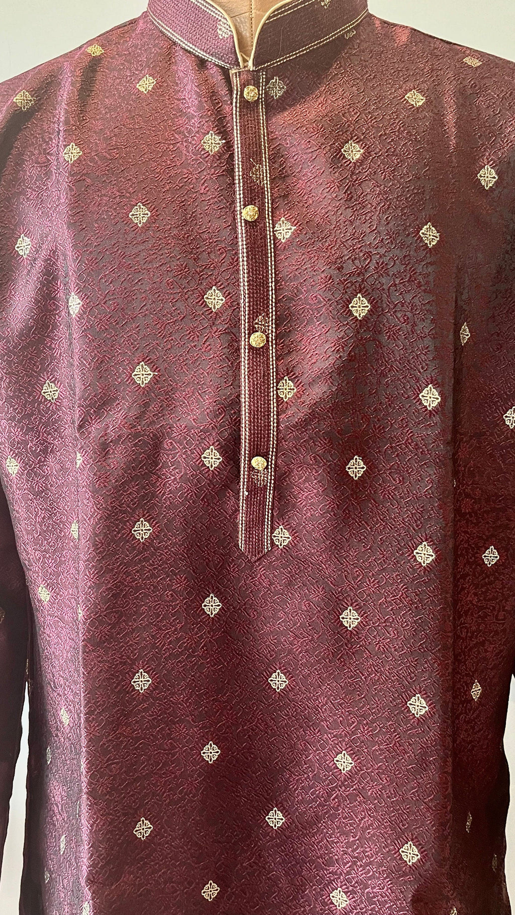 Wine Color Kurta