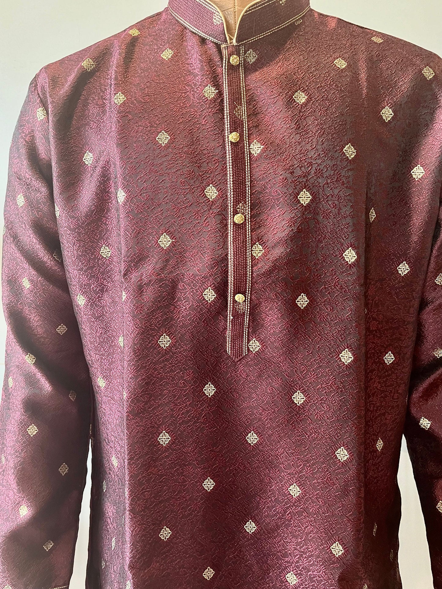 Wine Color Kurta