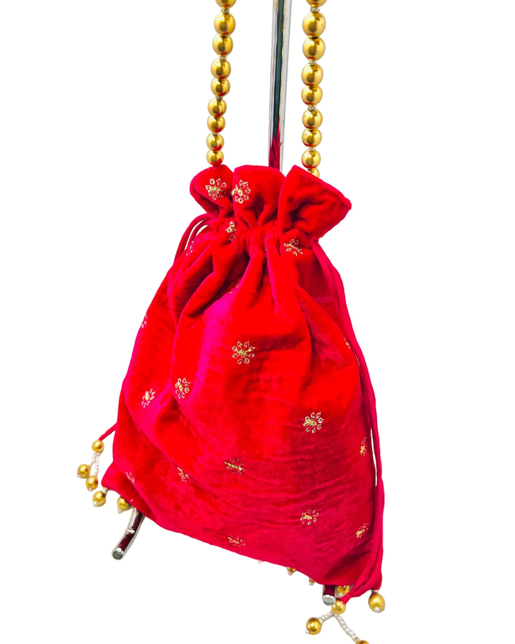 Dark Red Velvet Bag