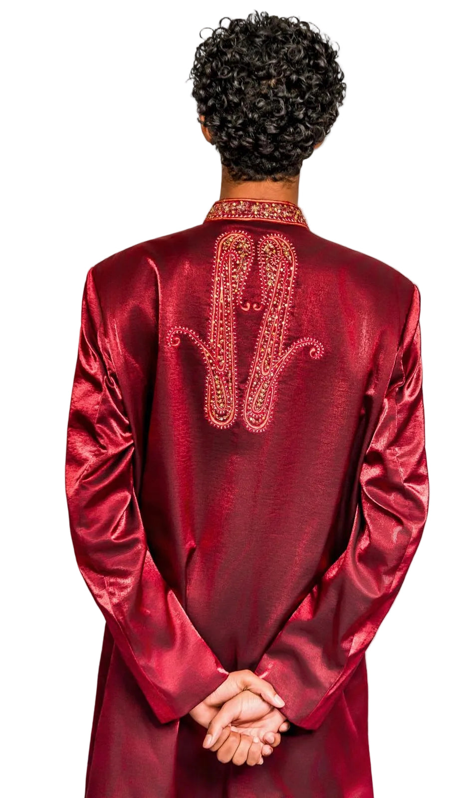 Maroon Color Sherwani Set