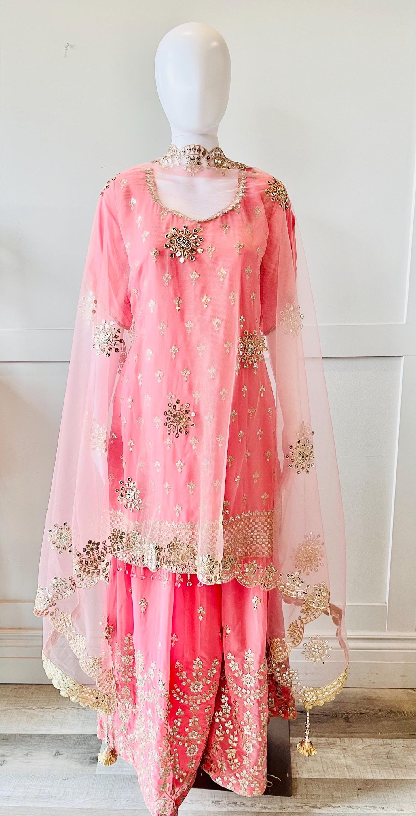 Pink & Gold Palazzo Set