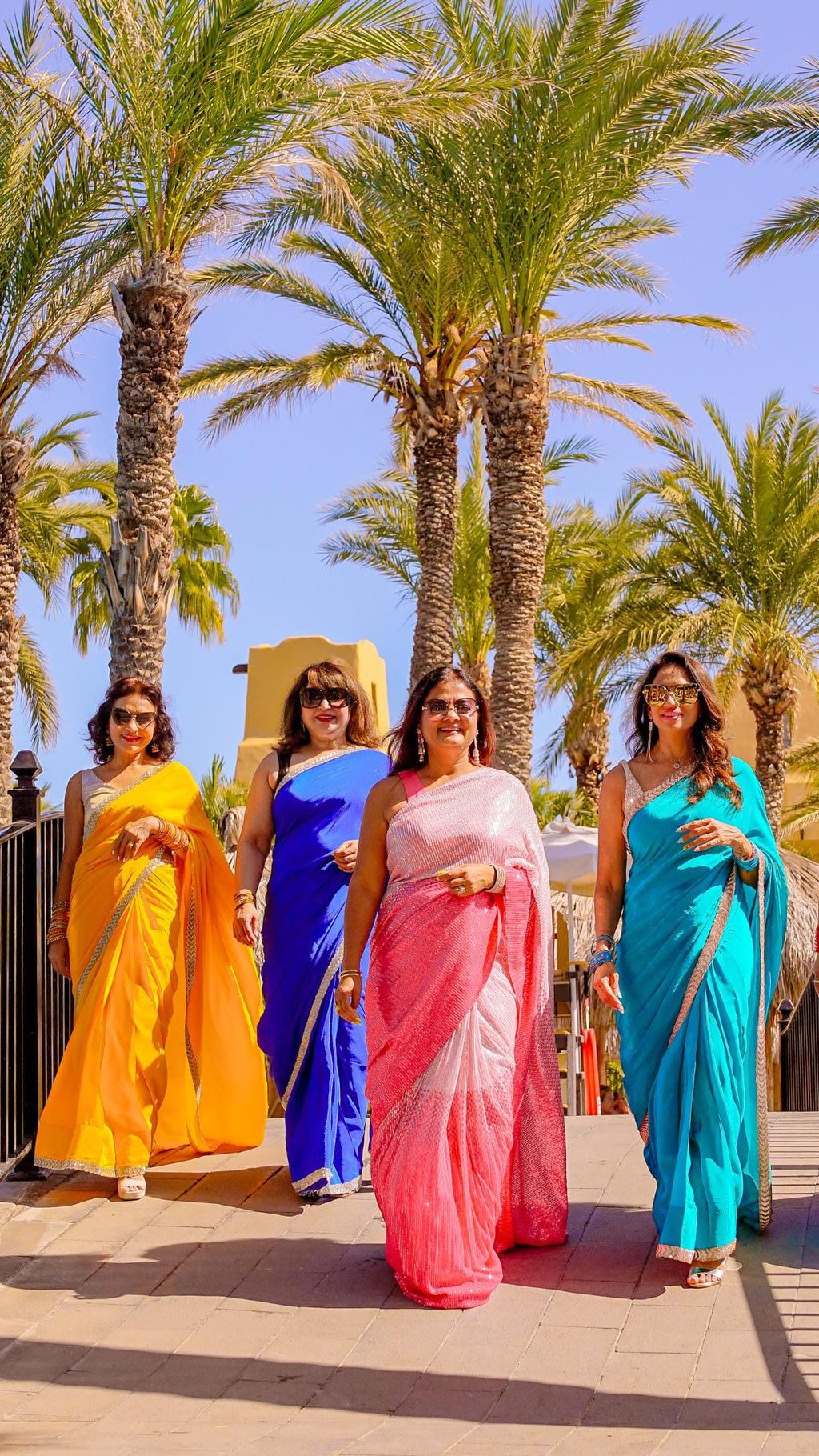 Mustard Yellow Crepe Readymade Saree