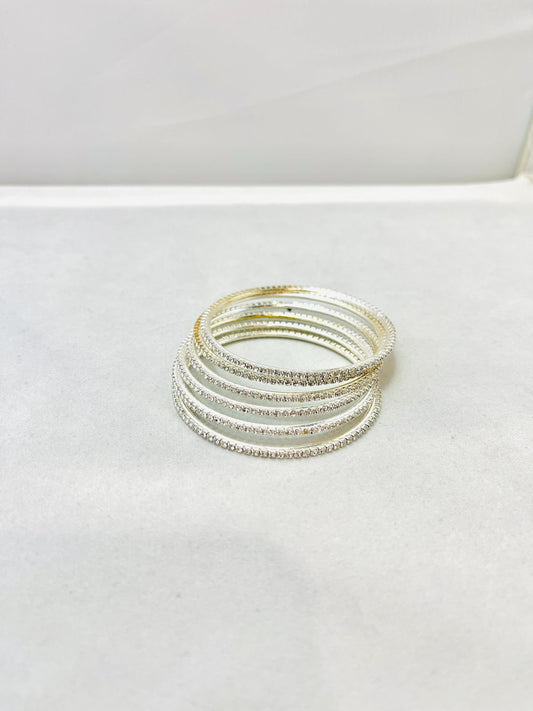 Silver-Colored Bangles