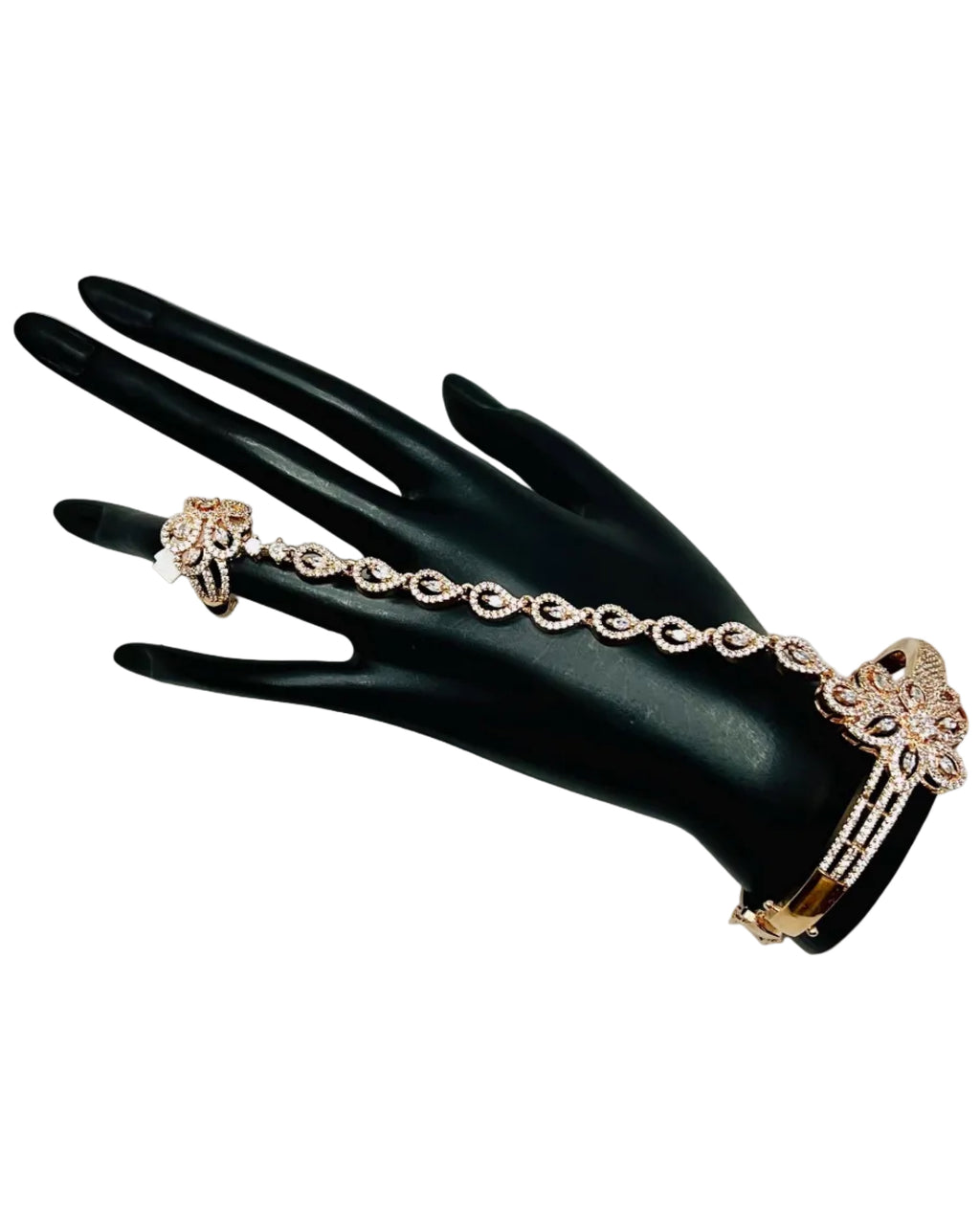 Golden Bracelet With Ring