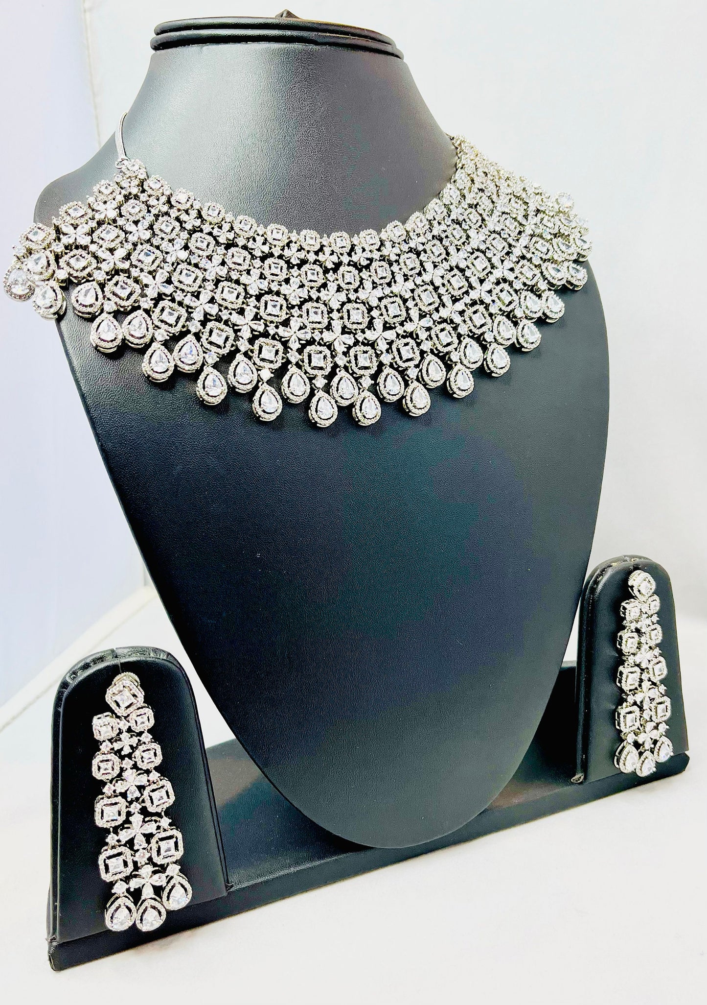 American Diamond Bridal Necklace Set