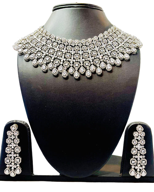 American Diamond Bridal Necklace Set