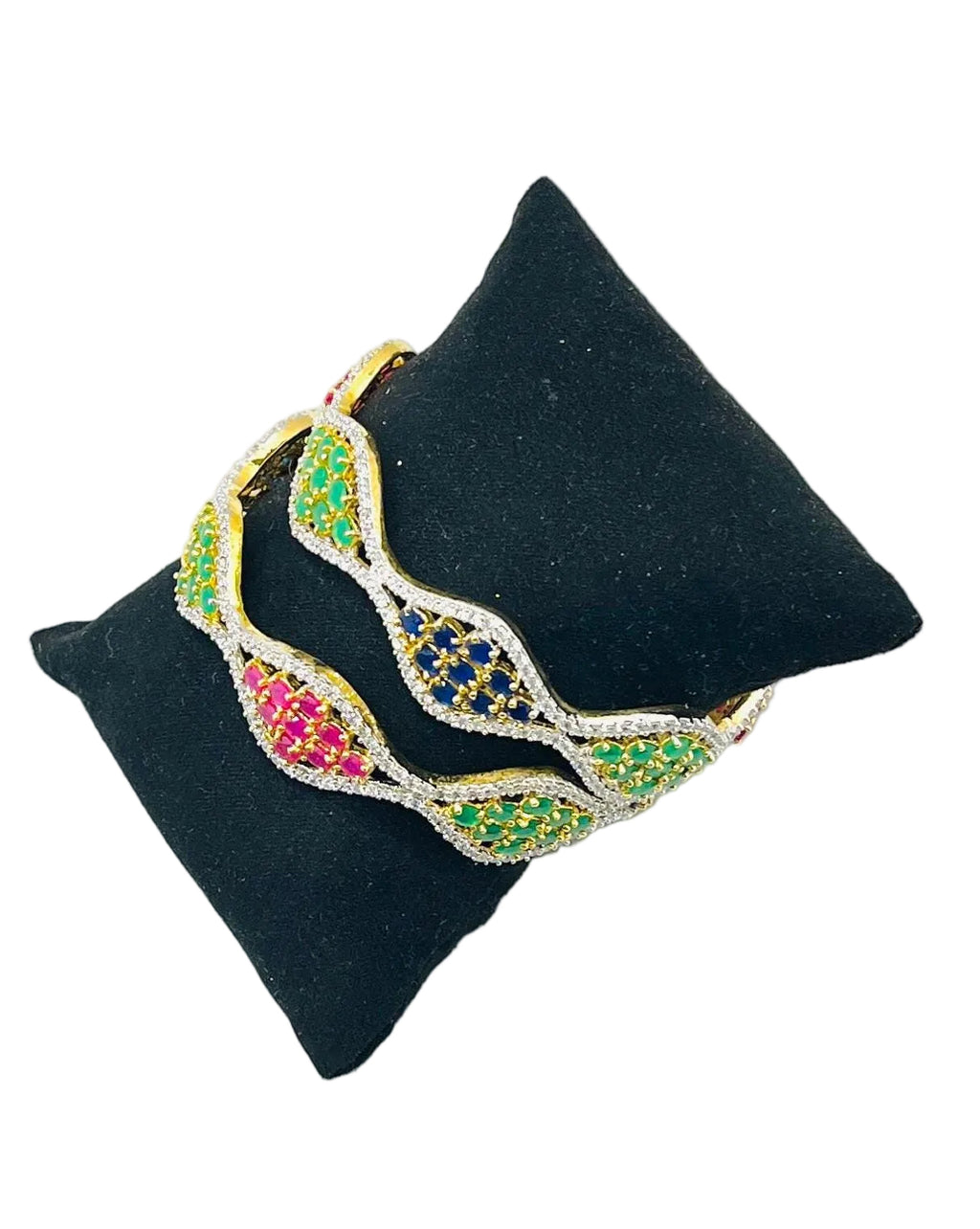 Multi-Colored American Diamond Bangles