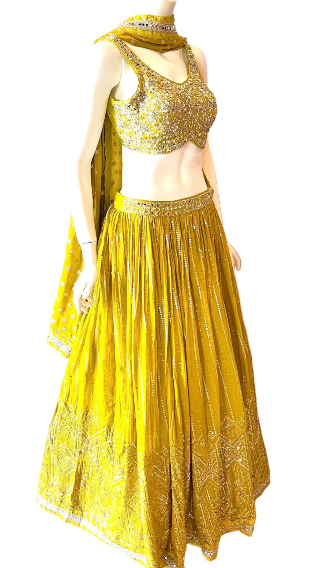 Green Lehnga
