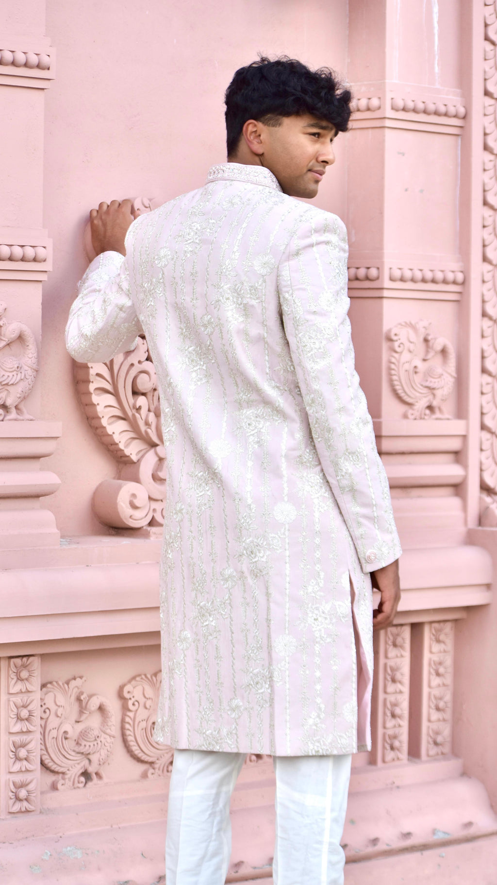 Sherwani Beige Color Set