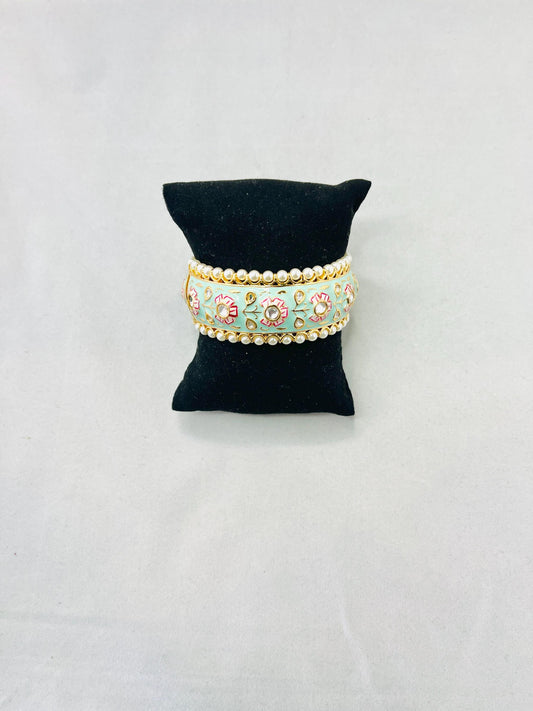 Light Blue Meenakari Bracelet