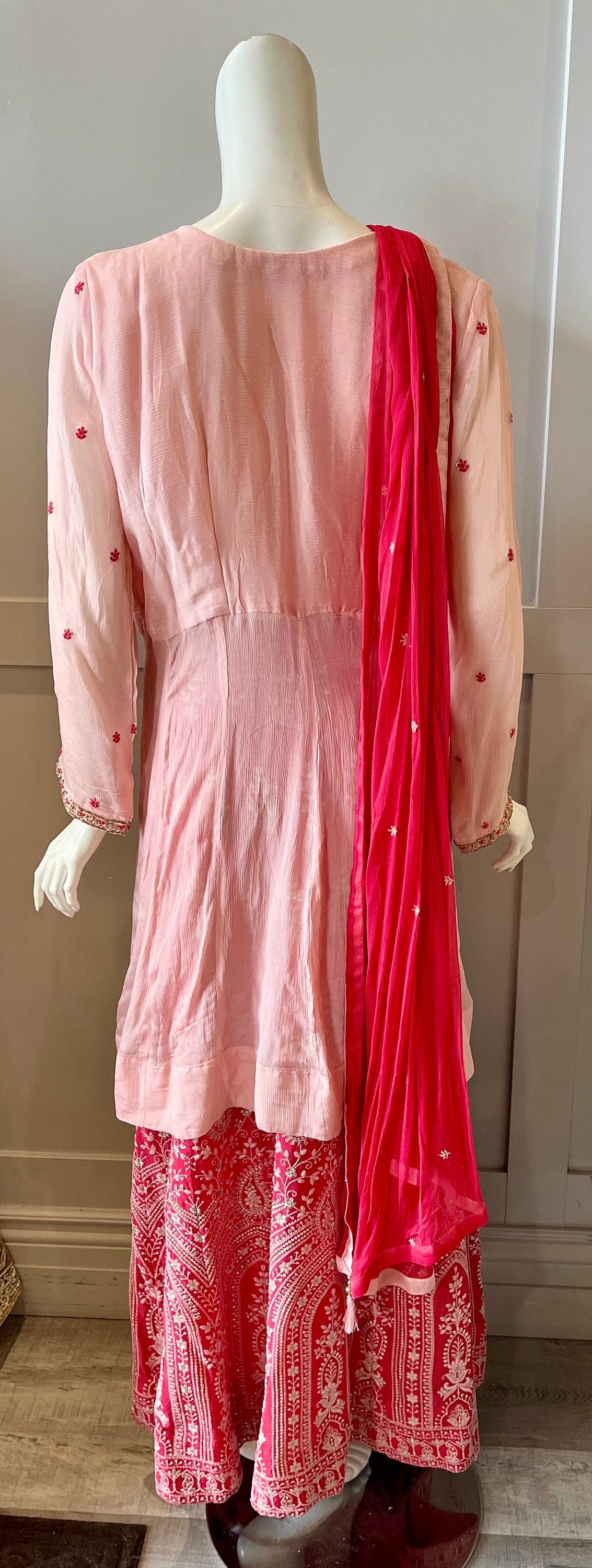 Pink Embroidered Lehnga