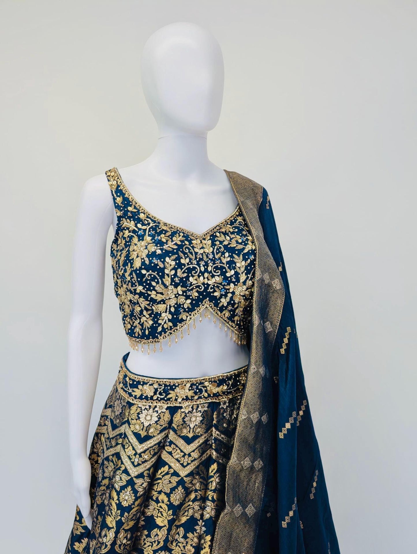 Navy Blue Color Lehnga