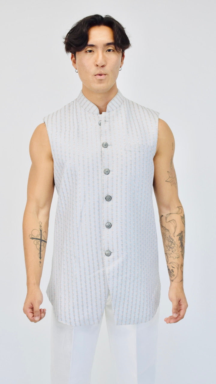 Light Lavender Indo-Western Set