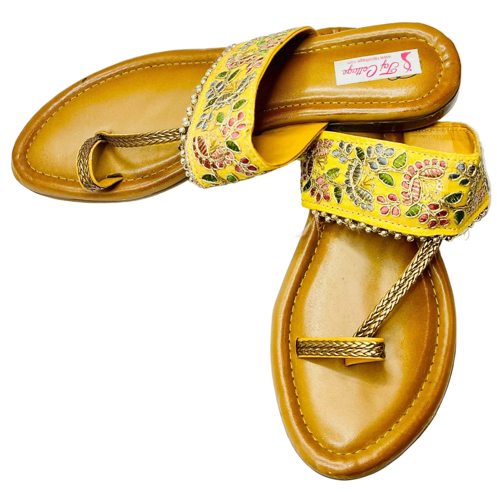 Gold & Yellow Sandals