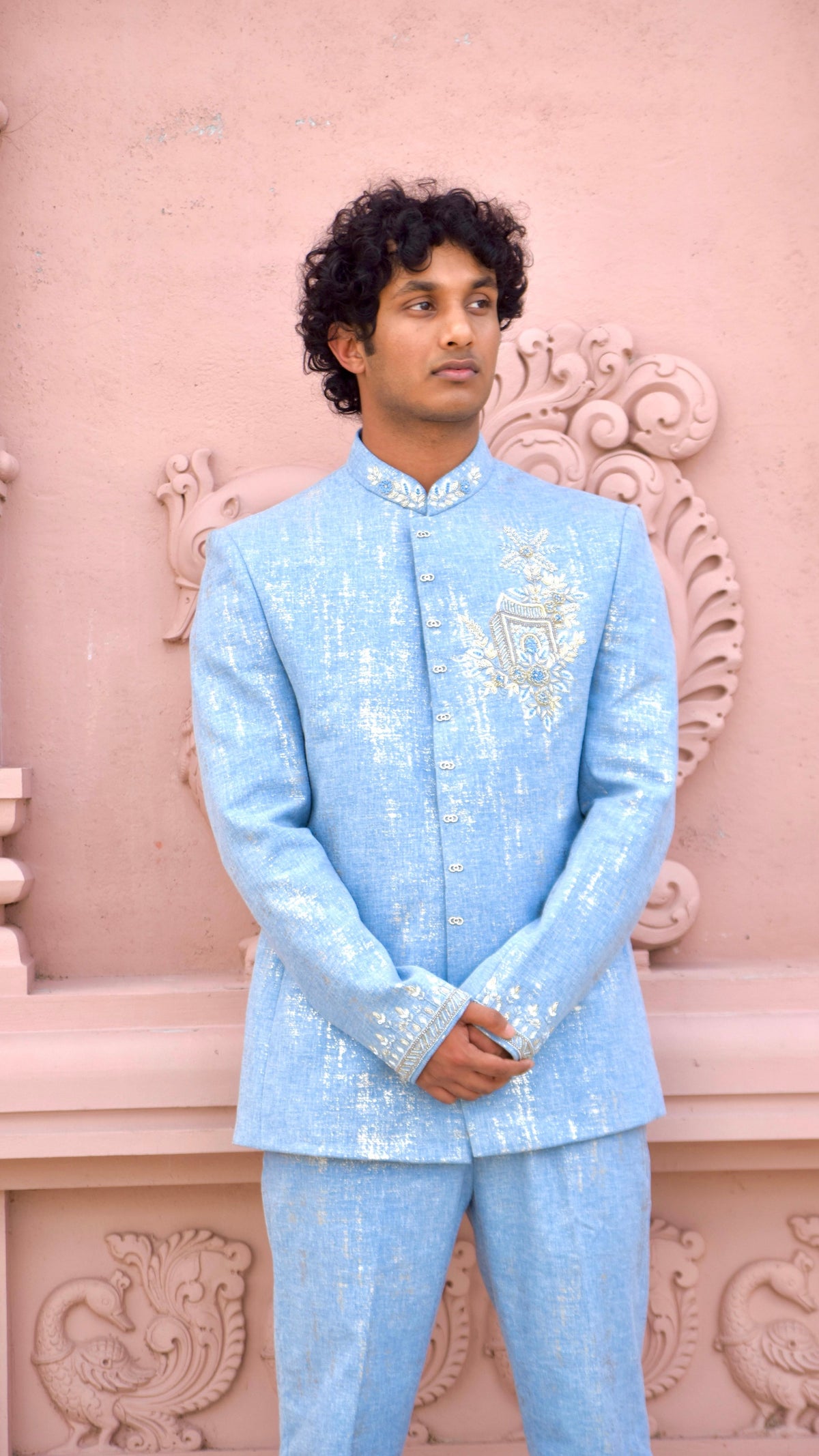Jodhpuri Light-Blue Color Set