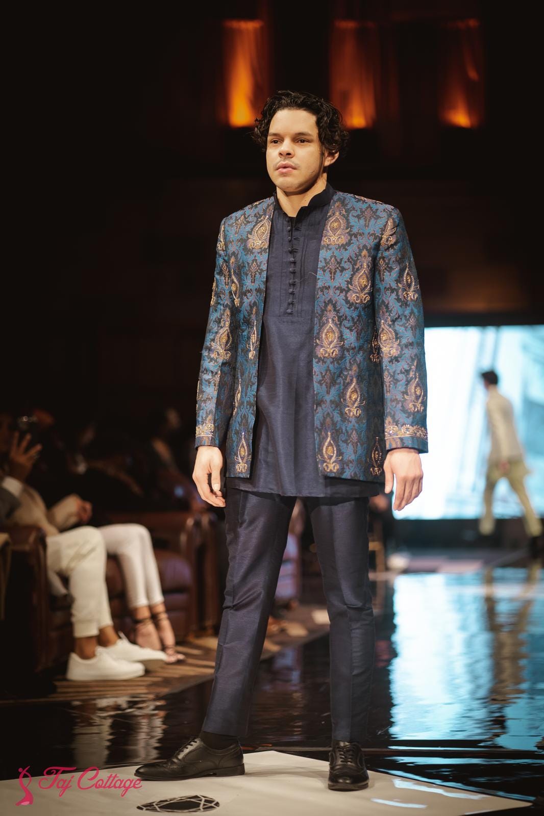Blue Sherwani Suit