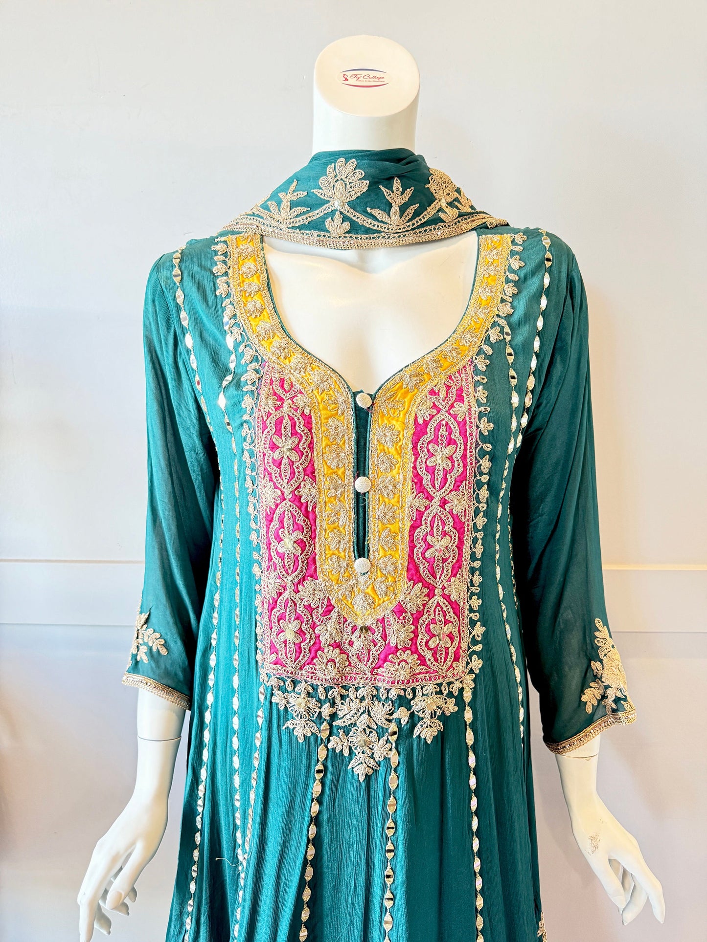 Green salwar suit set