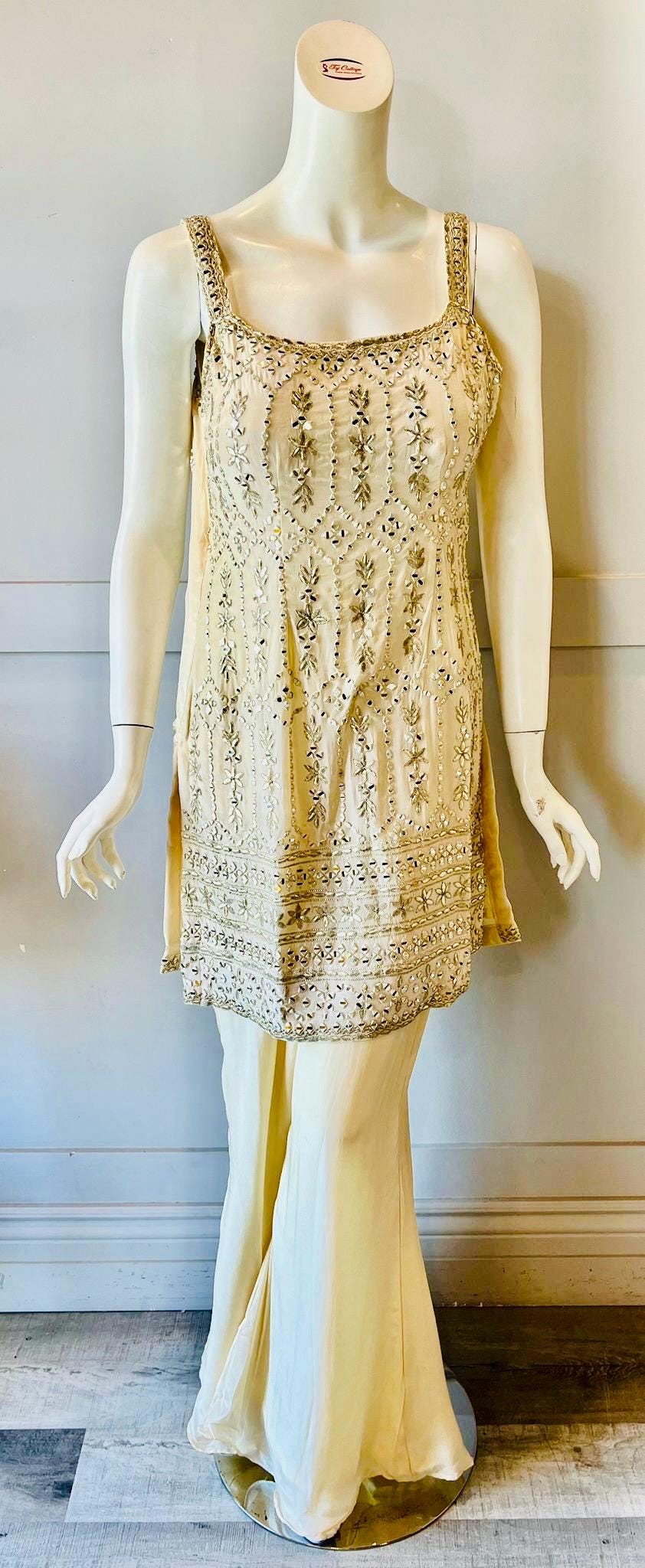 Cream Palazzo Set