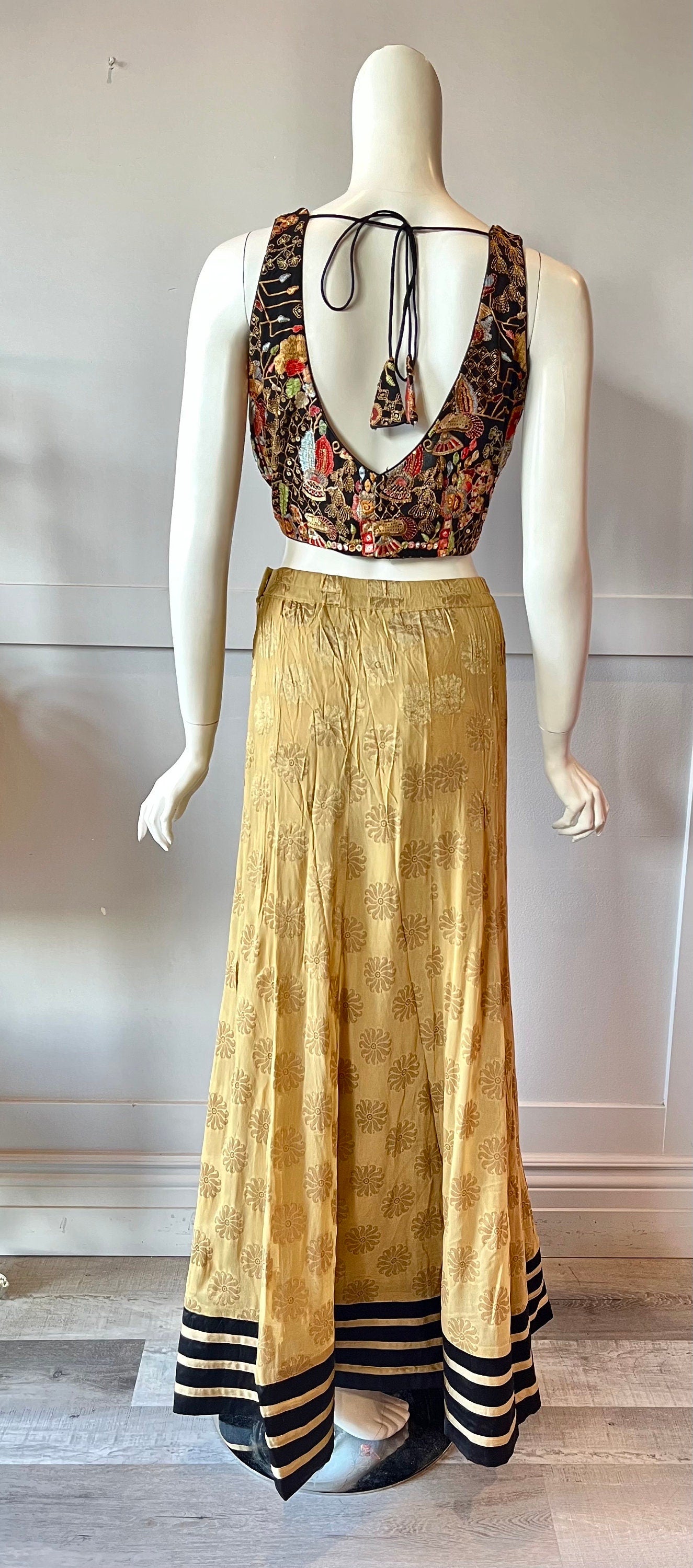 Gold & Black  Lehnga