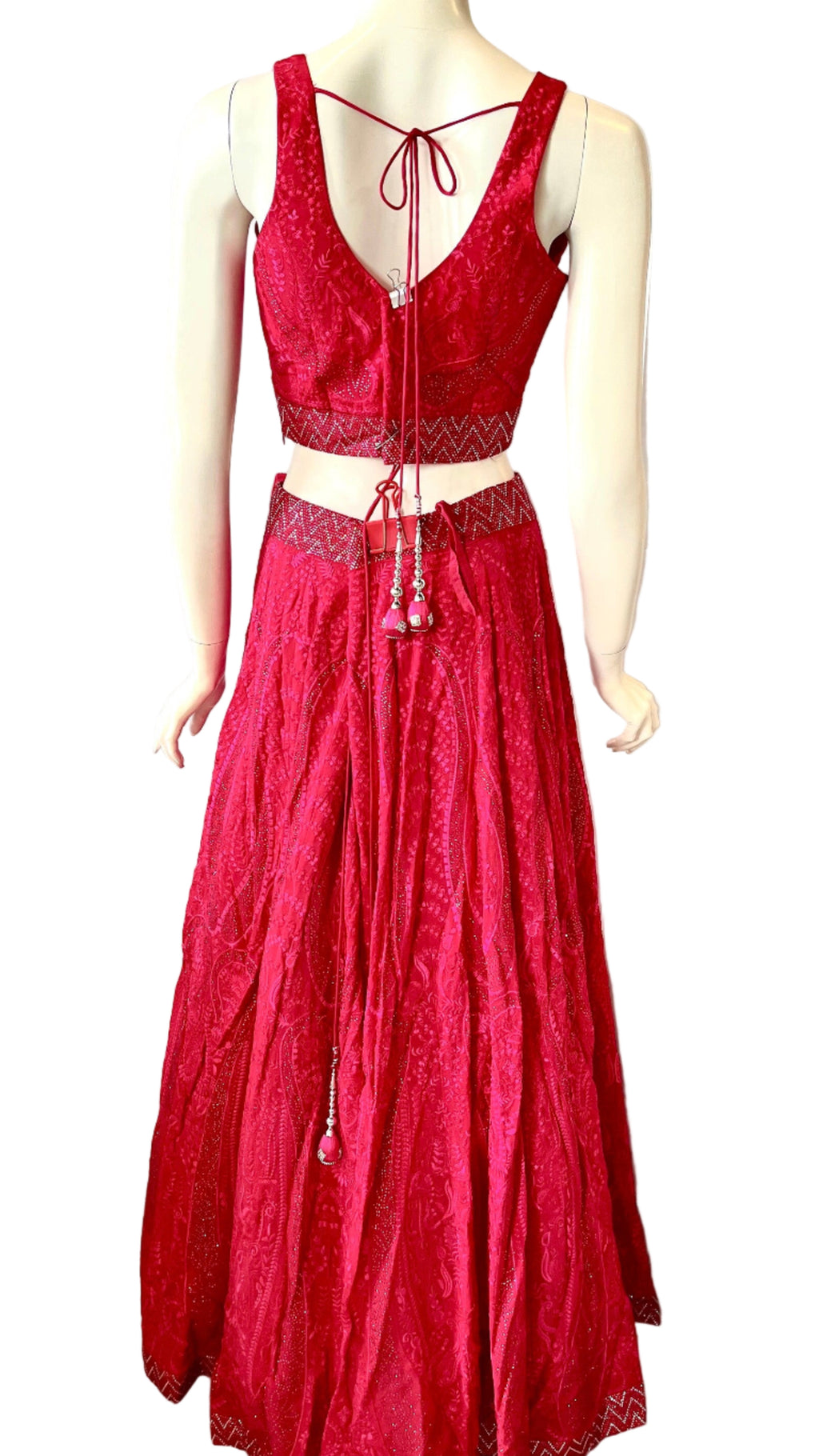 Pink Floral Lehnga