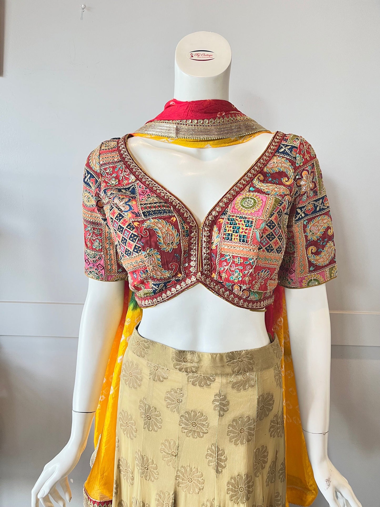 Gold & Red  Lehnga