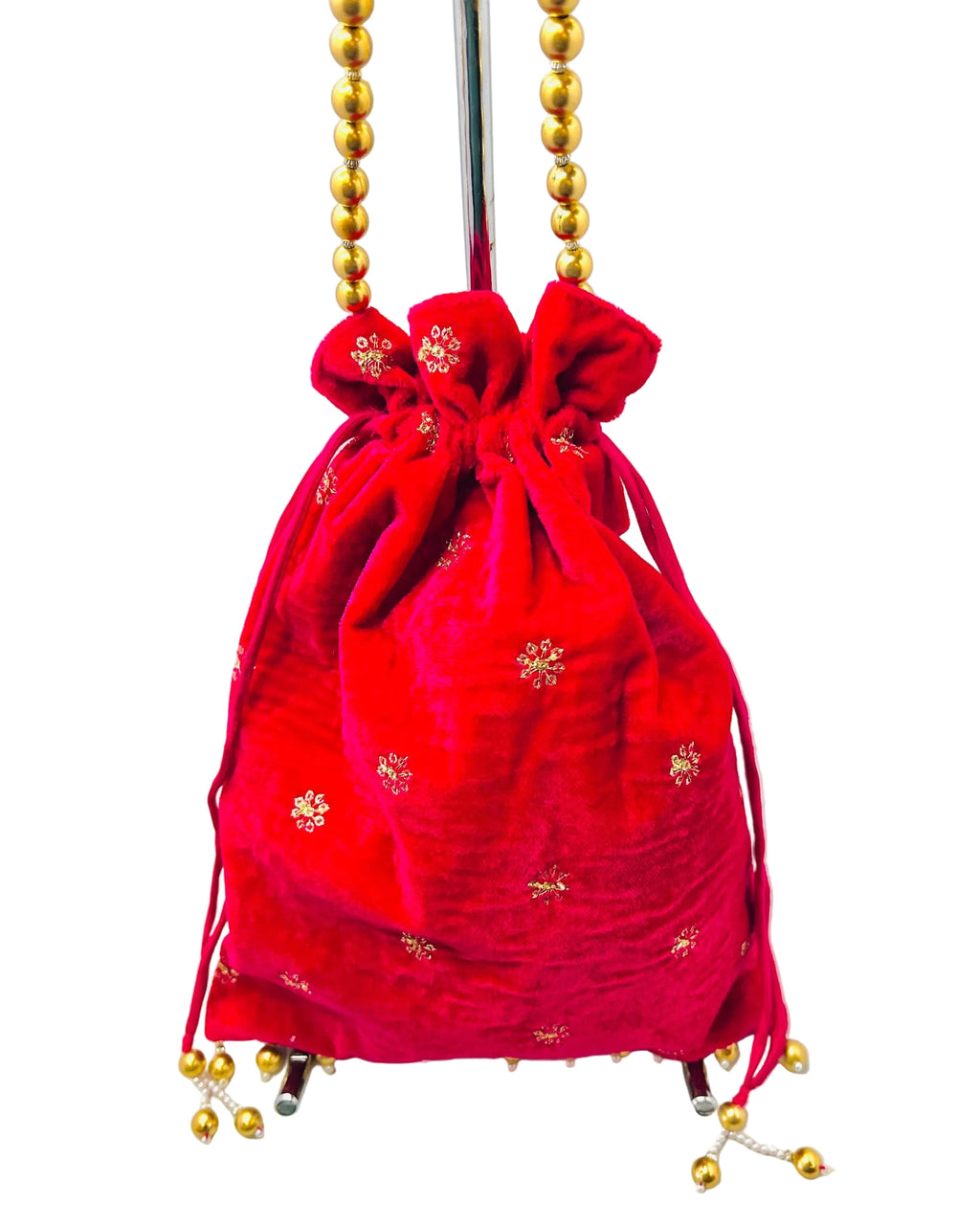 Dark Red Velvet Bag