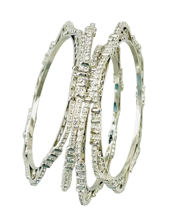 Silver-Colored Bangles