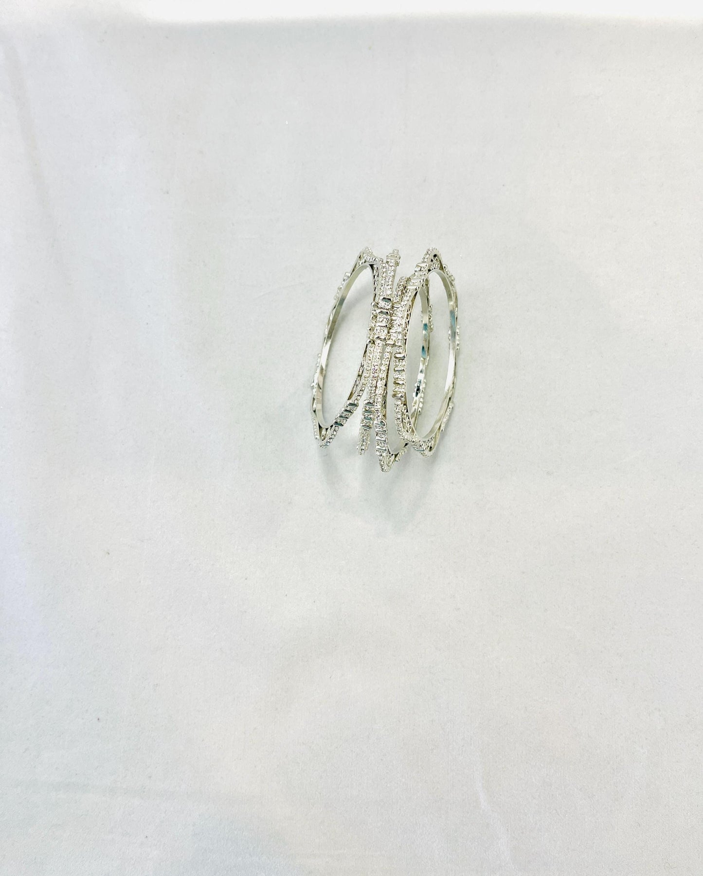 Siver-Colored Bangles