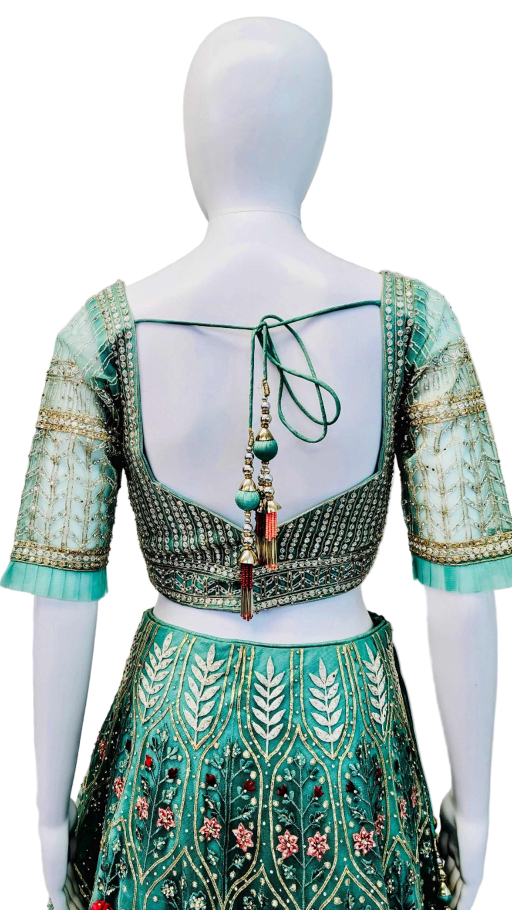 Teal Color Bridal Lehnga