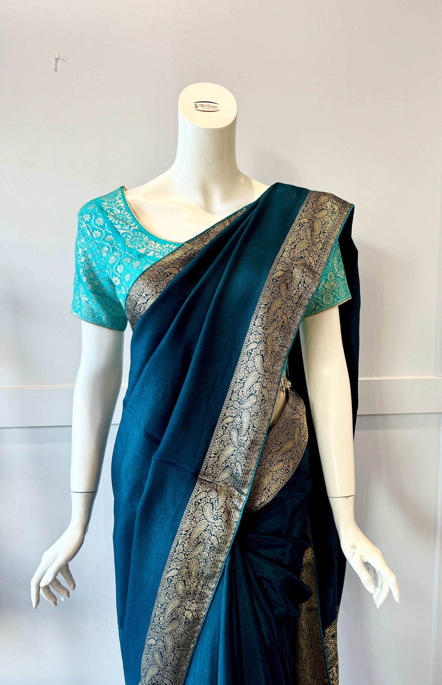 Peacock Blue Saree