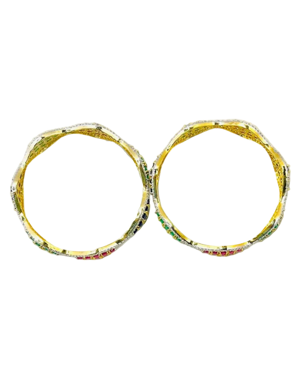 Multi-Colored American Diamond Bangles