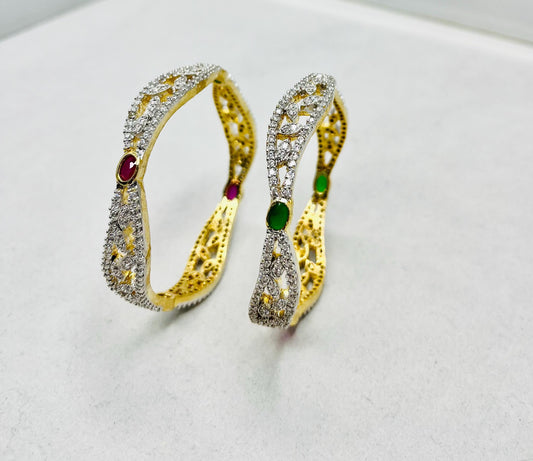 Crystal Diamond Stone Bangles