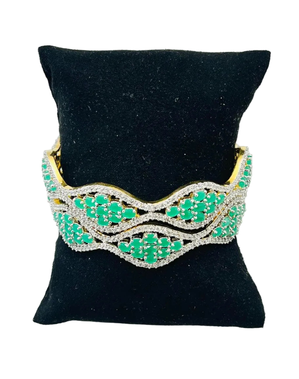 Emerald Green American Diamond Bangles