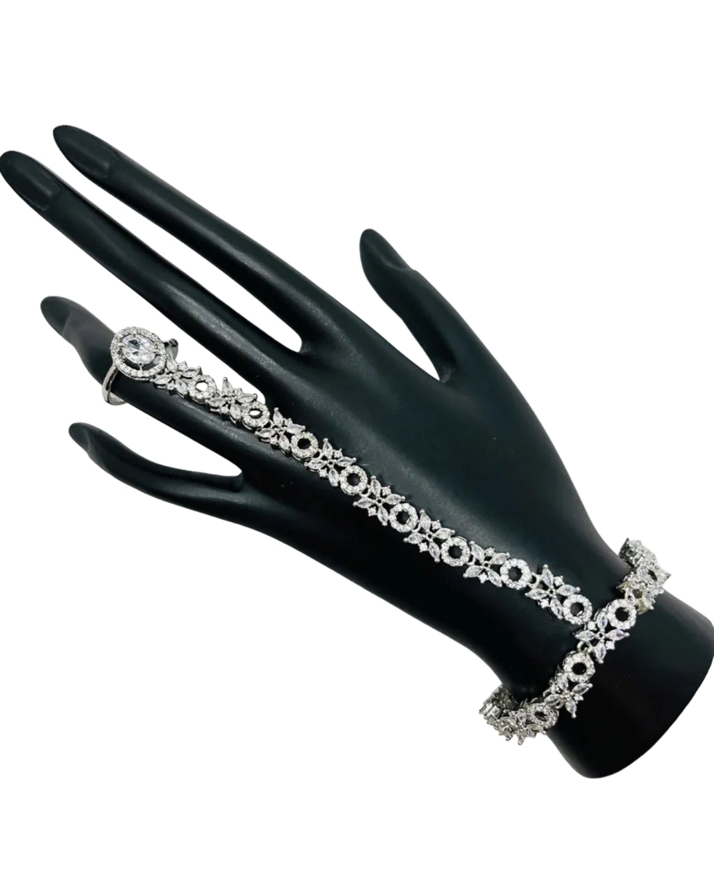 Silver Bracelet with Ring