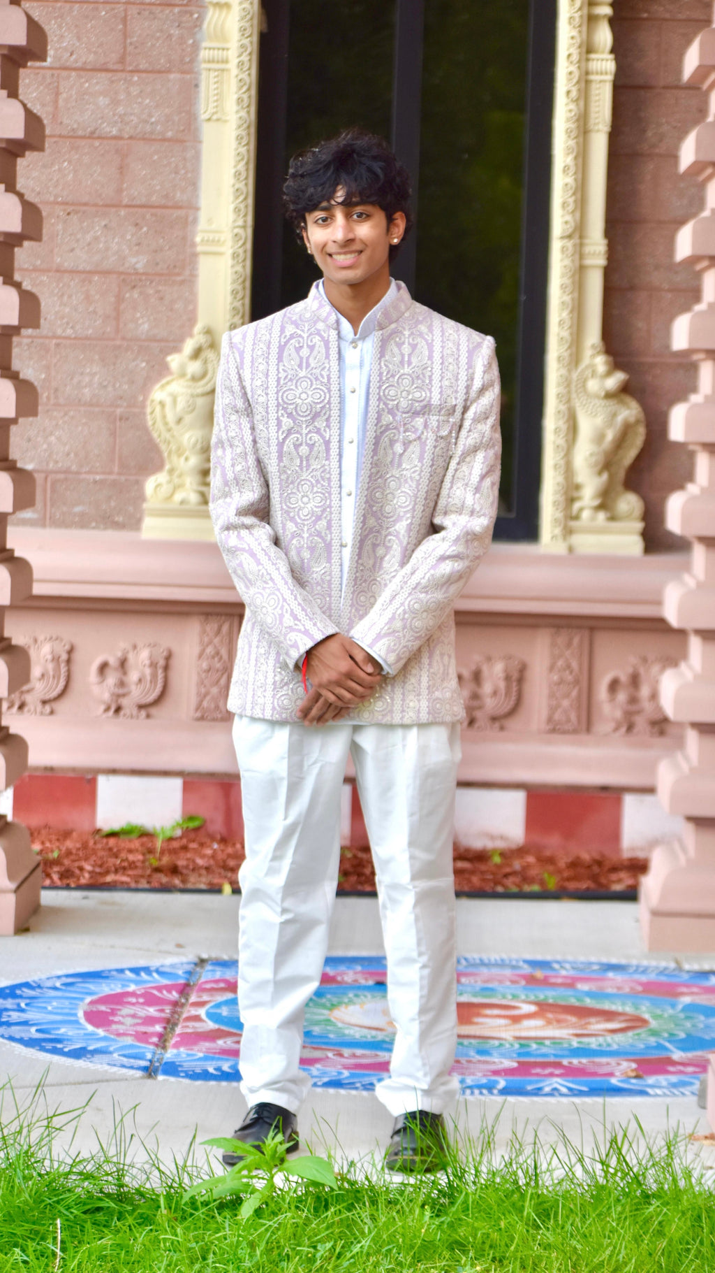 Lavender Color Indo-Western Set