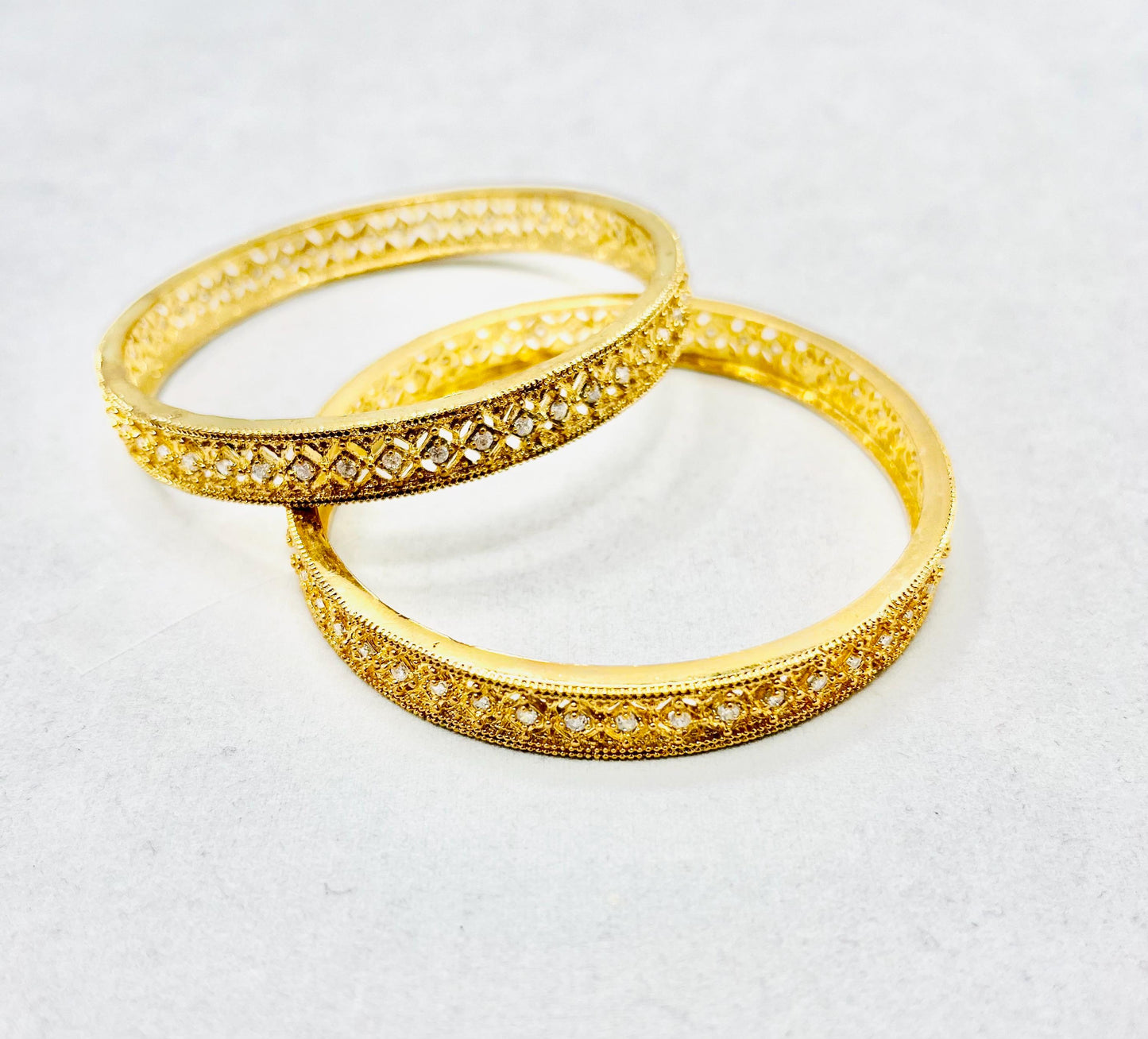 Golden Rhinestones Bangles