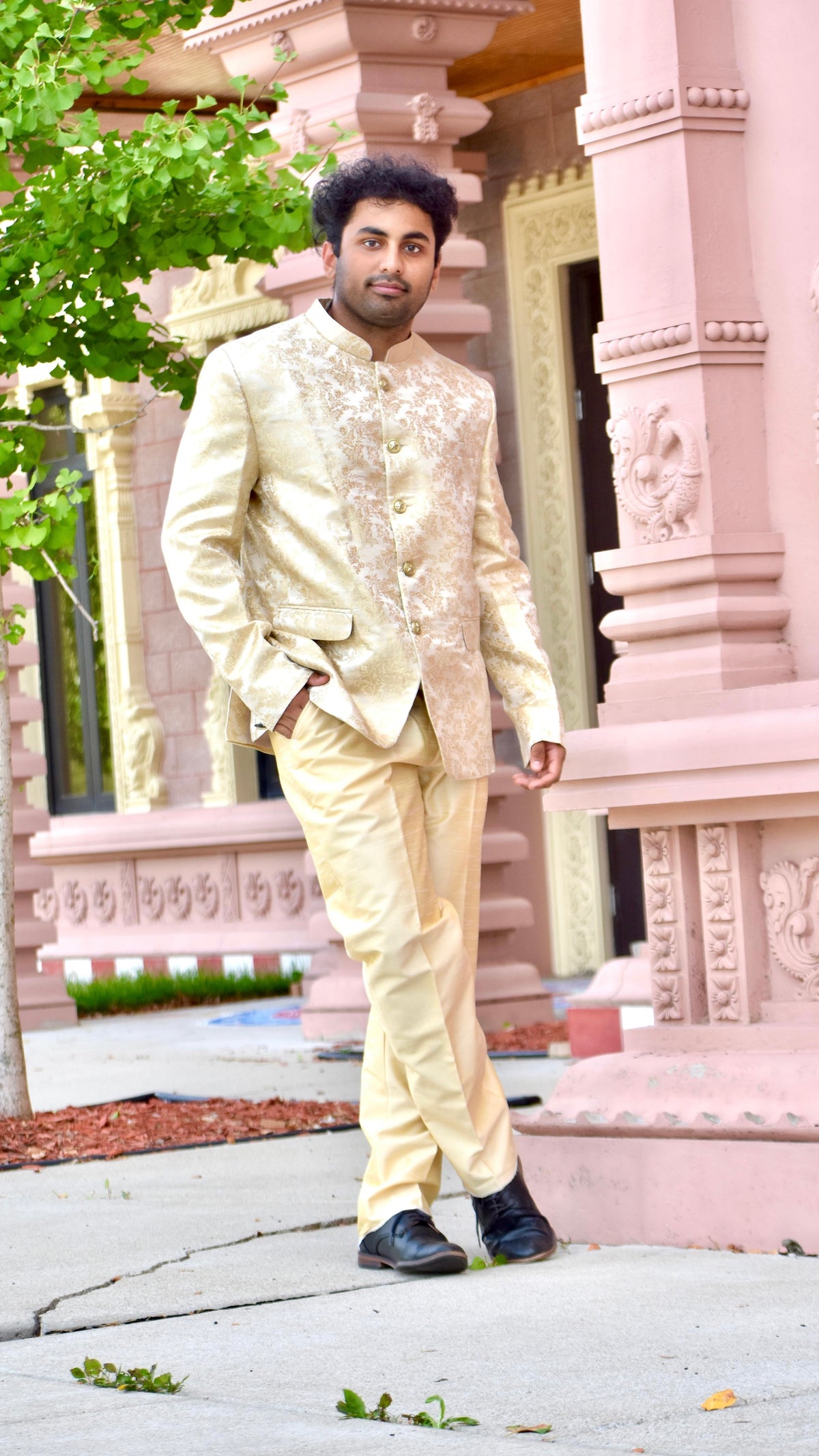 Jodhpuri Gold Color Set