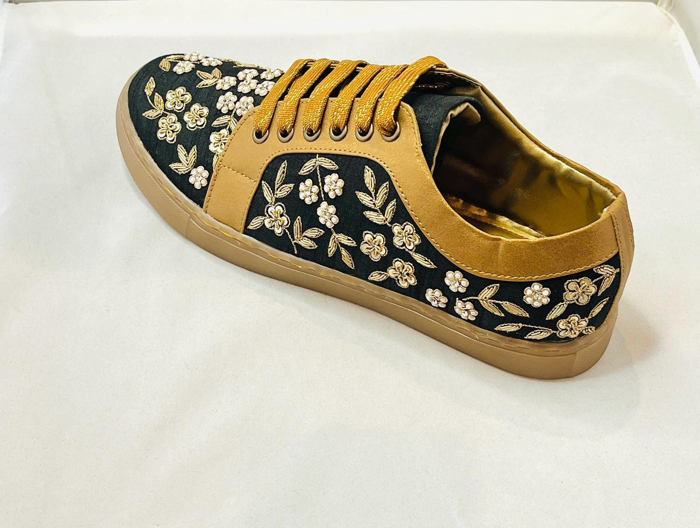 Fancy Black Color Sneakers