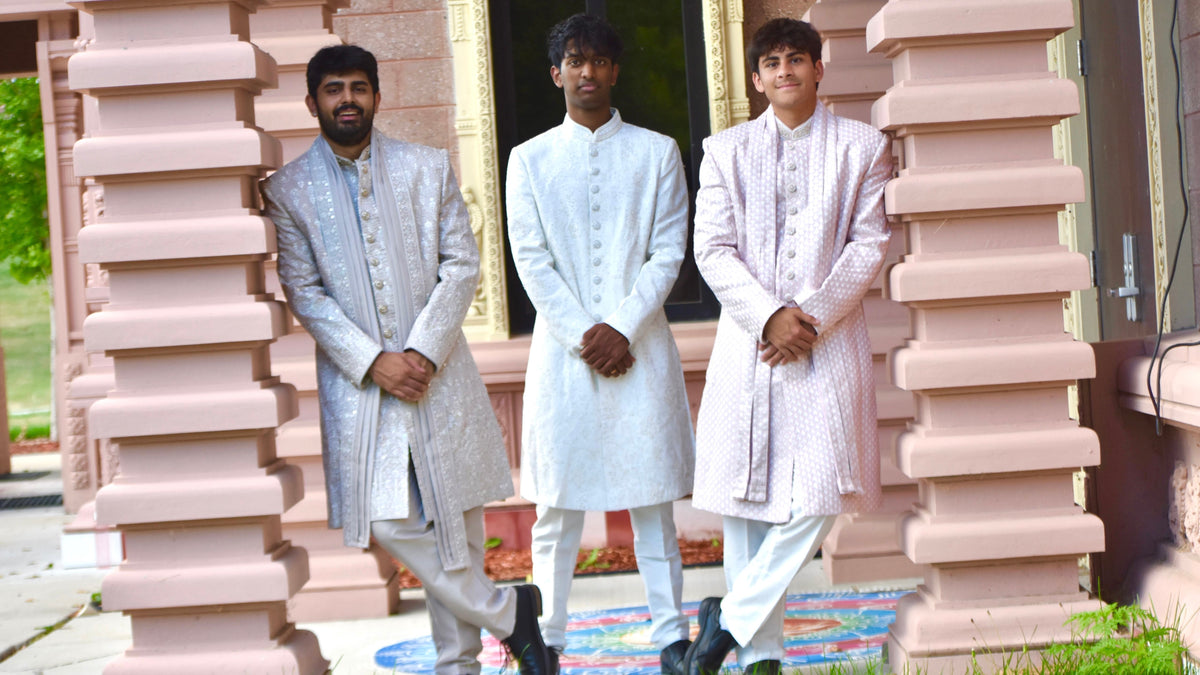 White Color Sherwani Set