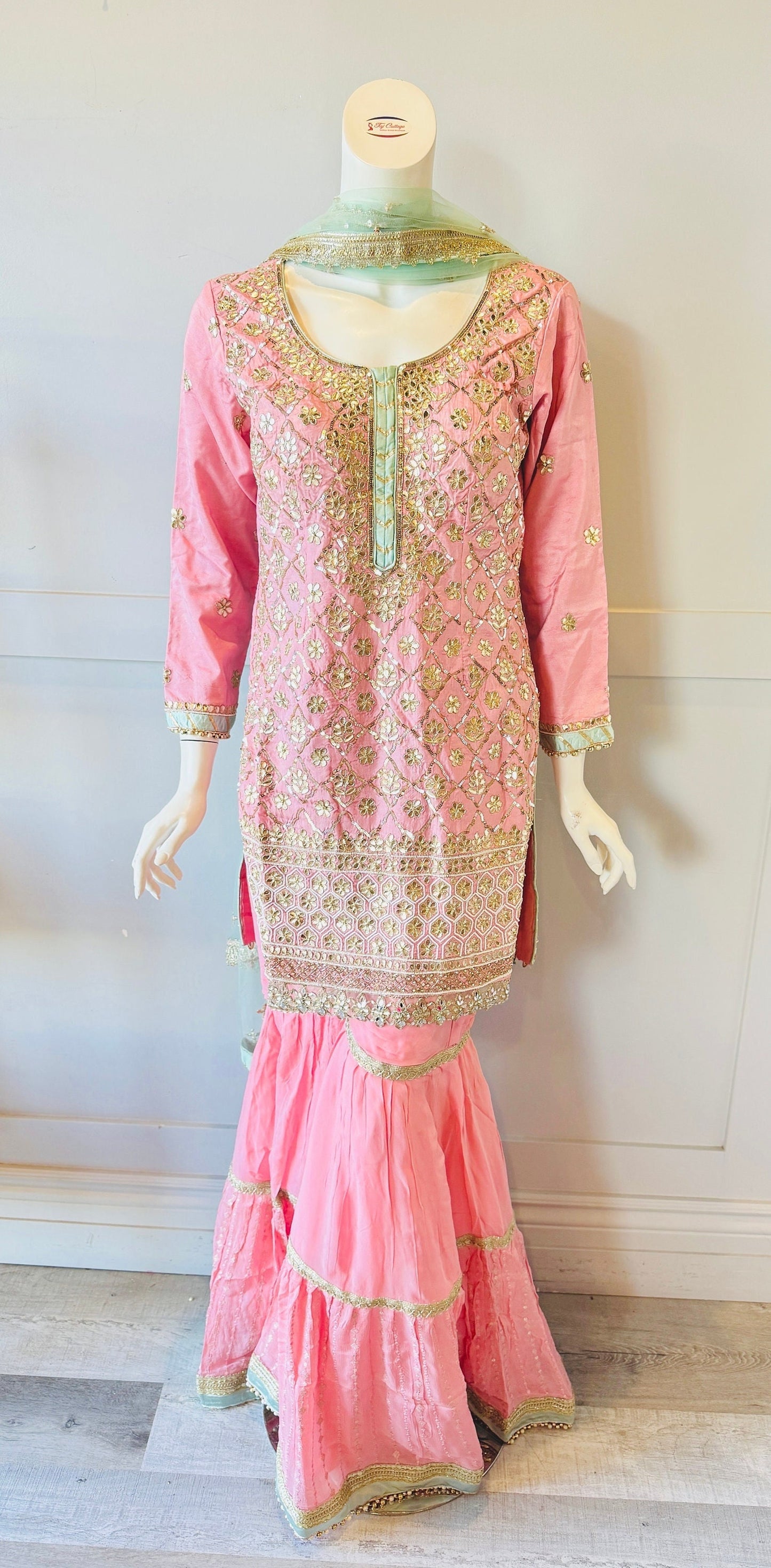Pink Sharara Set