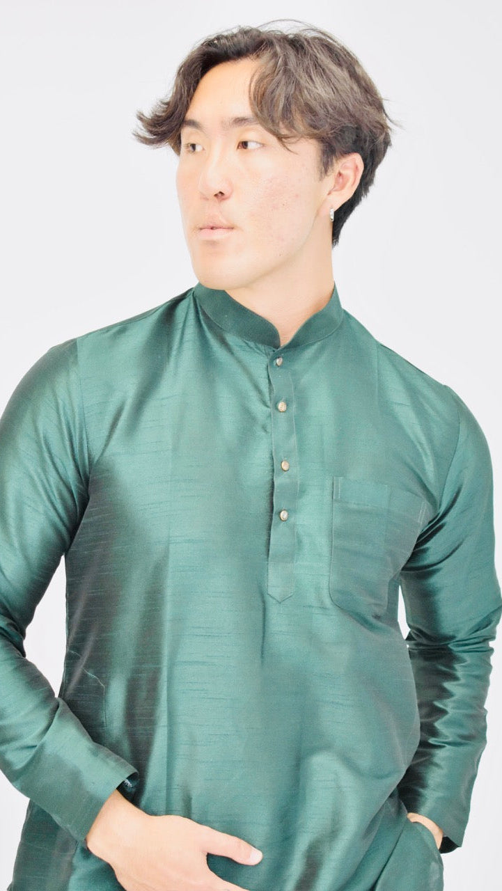 Green Sherwani Set