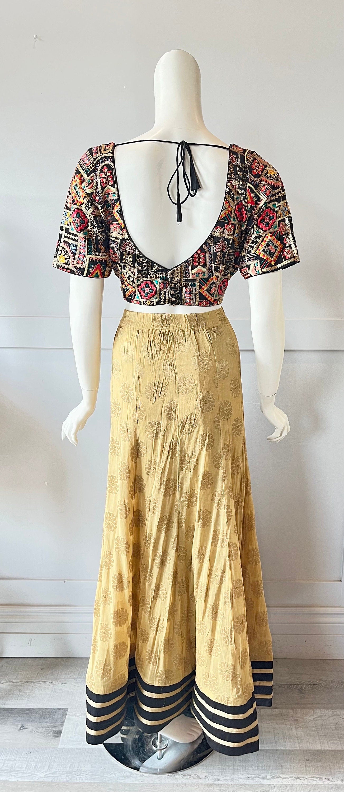 Gold & Black  Lehnga