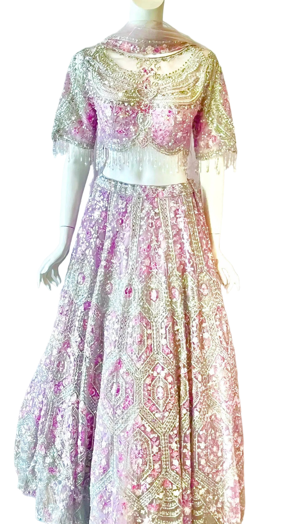 Lavender Color Bridal Lehnga