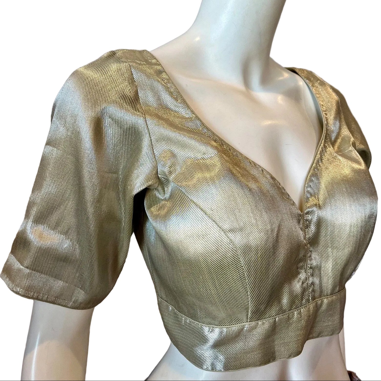 Silver Silk Blouse