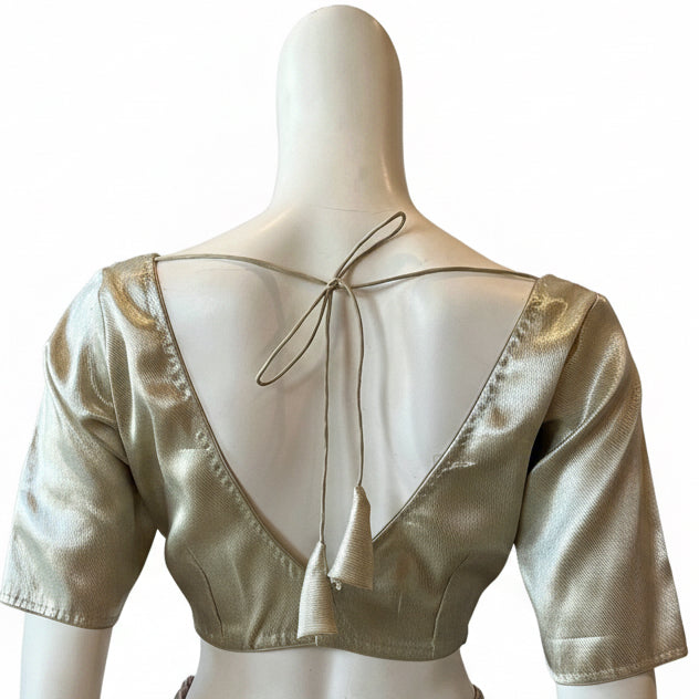 Silver Silk Blouse
